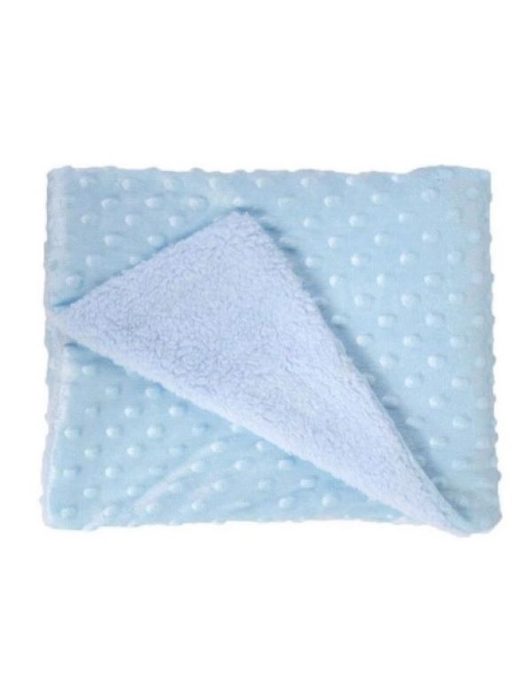O.T. Trends Babydeken Ledikant blauw - Baby Omslagdoek - Zacht gevoerd - 100 x 75 Centimeter O.T. Trends Babydeken Ledikant blauw - Baby Omslagdoek - Zacht gevoerd - 100 x 75 Centimeter