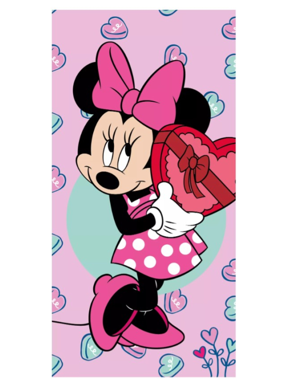 Strandlaken Minnie mouse pink 70x140 Strandlaken Minnie mouse pink 70x140