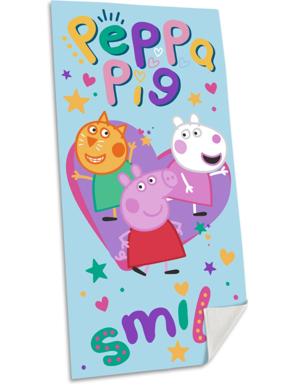 Strandlaken Peppa Pig smile 70x140 Strandlaken Peppa Pig smile 70x140
